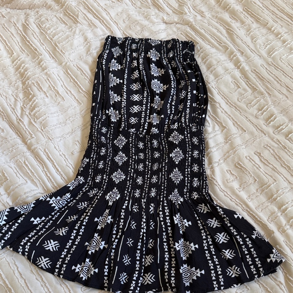 Skylar + Madison Black and White Patterned Romper!